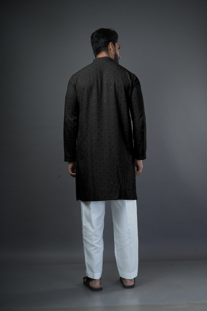 Shiffli embroidered kurta